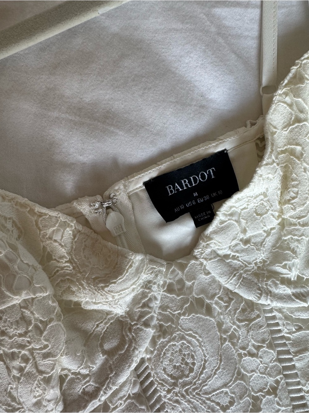 Bardot White Brielle Lace Midi Dress - Picture 11 of 11